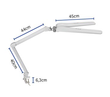 MAUL LED-Tischleuchte MAULcraft duo 8205402 dimmbar, mit Klemmfuss