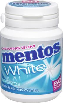 MENTOS Kaugummi, White Sweet Mint 109400000279 75 g