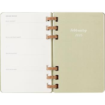 MOLESKINE Agenda Spiral Life Large 2025 056999271510 1W/1S 12M kiwi 13x21cm