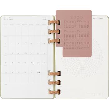 MOLESKINE Agenda Spiral Life Large 2025 056999271510 1W/1S 12M kiwi 13x21cm