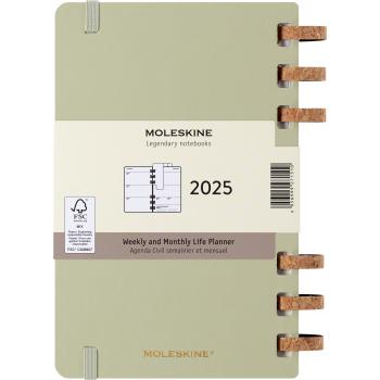 MOLESKINE Agenda Spiral Life Large 2025 056999271510 1W/1S 12M kiwi 13x21cm