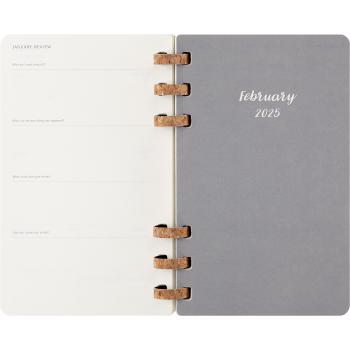 MOLESKINE Agenda Spiral Life 2025 056999271718 1W/1S 12M schwarz SC 13x21cm