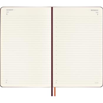 MOLESKINE Agenda Harry Potter Large 2025 056999272166 1T/1S 12M bordeaux 13x21cm