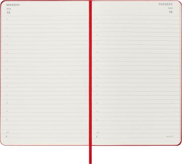 MOLESKINE Tageskalender 2024 56598856491 scharlachrot, 1T/S, HC, L/A5