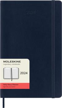 MOLESKINE Tageskalender 2024 56598856507 saphir, 1T/S, SC, L/A5