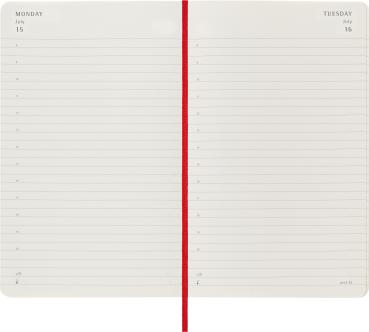 MOLESKINE Tageskalender 2024 56598856521 scharlachrot, 1T/S, SC, L/A5