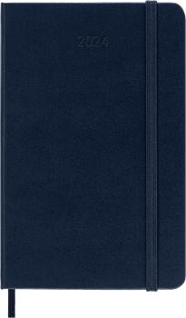 MOLESKINE Tageskalender 2024 56598856538 saphir, 1T/S, HC, P/A6