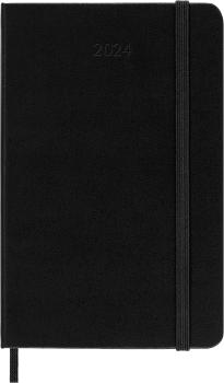 MOLESKINE Tageskalender 2024 56598856545 schwarz, 1T/S, HC, P/A6