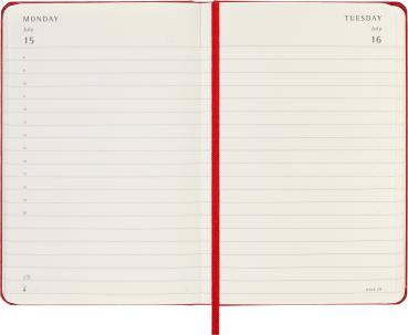 MOLESKINE Tageskalender 2024 56598856552 scharlachrot, 1T/S, HC, P/A6