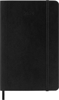 MOLESKINE Tageskalender 2024 56598856576 schwarz, 1T/S, SC, P/A6