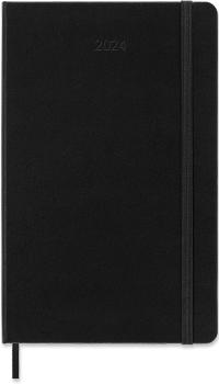 MOLESKINE Wochen-Notizkalender 2024 56598856620 schwarz, 1W/S, HC, L/A5