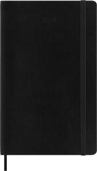 MOLESKINE Wochen-Notizkalender 2024 56598856651 schwarz, 1W/S, SC, L/A5, DE