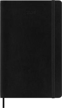 MOLESKINE Wochen-Notizkalender 2024 56598856668 schwarz, 1W/S, SC, L/A5, E