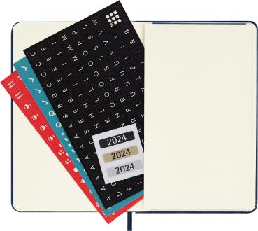 MOLESKINE Wochen-Notizkalender 2024 56598856682 saphir, 1W/S, HC, P/A6