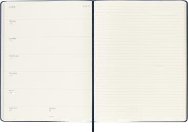 MOLESKINE Wochen-Notizkalender 2024 56598856750 saphir, 1W/S, HC, XL