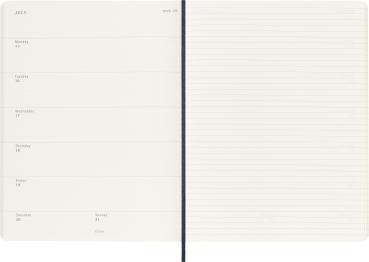 MOLESKINE Wochen-Notizkalender 2024 56598856767 saphir, 1W/S, SC, XL