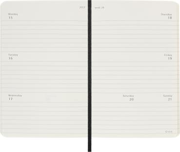 MOLESKINE Wochenkalender 2024 56598856804 schwarz, 1W/2S, SC, P/A6