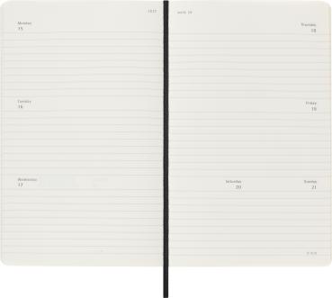 MOLESKINE Wochenkalender 2024 56598856811 schwarz, 1W/2S, SC, L/A5