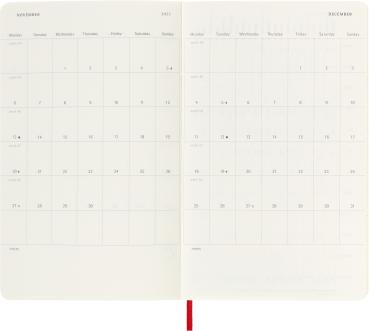 MOLESKINE Wochen-Notizkalender 23/24 56598856958 18M liniert SC scharlachrot