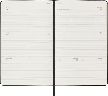 MOLESKINE Wochenkalender 23/24 56598857047 18M HC schwarz