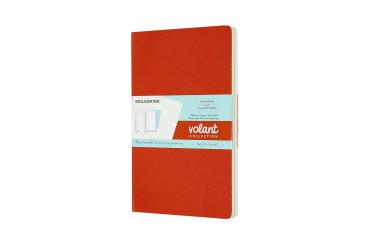 MOLESKINE Notizheft 2x 21x13cm 620534 blanko, korall/marine, 96 S.