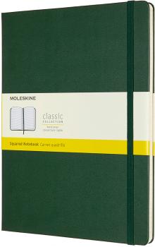 MOLESKINE Notizbuch XL HC 25x19cm 629124 kariert, myrtengrün, 192 S.