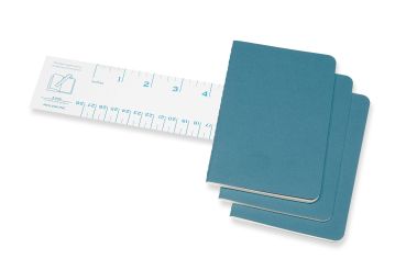 MOLESKINE Notizbuch Karton 3x P/A6 629582 liniert, lebhaftes blau,64 S.