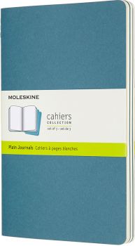 MOLESKINE Notizbuch Karton 3x L/A5 629629 blanko,lebhaftes blau,80 S.