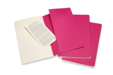 MOLESKINE Notizbuch Karton 3x L/A5 629650 liniert,kinetisches pink,80S.