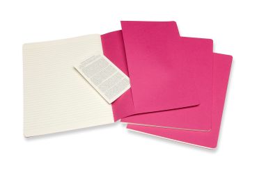 MOLESKINE Notizheft XL 3x 25x19cm 629667 liniert,kinetischespink,120S.