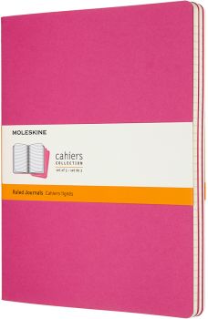 MOLESKINE Notizheft XL 3x 25x19cm 629667 liniert,kinetischespink,120S.