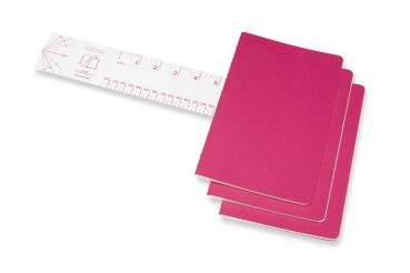 MOLESKINE Notizbuch Karton 3x L/A5 629681 blanko, kinetisches pink,80S.