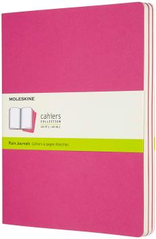 MOLESKINE Notizheft XL 3x 25x19cm 629698 blanko,kinetischespink,120 S.