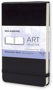 MOLESKINE Aquarell-Skizzenbuch A6 705601 blanko schwarz