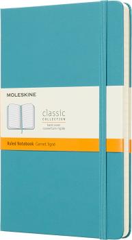 MOLESKINE Notizbuch L/A5 715345 liniert, HC, Riff Blau