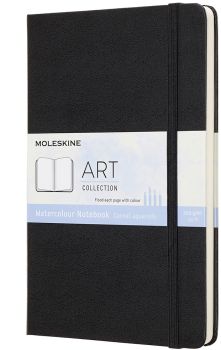 MOLESKINE Aquarell Notizbuch L/A5 715635 200g, HC, schwarz