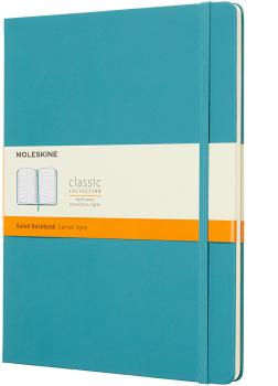 MOLESKINE Notizbuch XL 716076 liniert, HC, Riff Blau