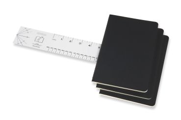 MOLESKINE Notizheft 3x 13x1.4x21cm 719213 gepunktet, schwarz, 80 Seiten