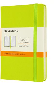 MOLESKINE Notizbuch HC Pocket/A6 850857 liniert,limetten grün,192 S.