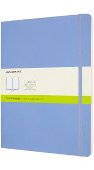 MOLESKINE Notizbuch HC XL 850963 blanko,hortensienblau,192 S.