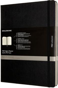 MOLESKINE Pro Projekt-Planer HC XL 851373 schwarz,288 S.