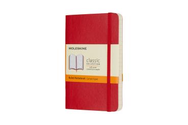 MOLESKINE Notizbuch P/A6 854597 Liniert,SoftCover,Scharlach