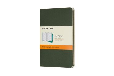 MOLESKINE Cahier P/A6, 3x, Liniert 855211 Myrtengrün 3 Stück