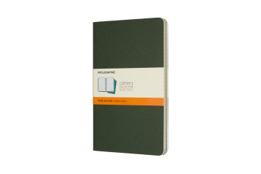 MOLESKINE Cahier L/A5, 3x, Liniert 855273 Myrtengrün 3 Stück