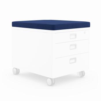 MOLL Sitzkissen 43x54x5cm 100 2632 500 blau, zu Rollcontainer