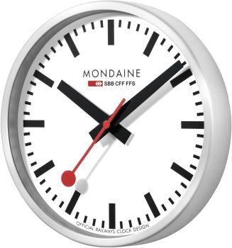 MONDAINE Wanduhr 400mm A995.16SBB weiss/schwarz