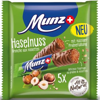 MUNZ Schokoladenriegel 00891 Haselnuss 5x23g