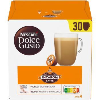 NESCAFE Kaffeekapseln Dolce Gusto 12534112 Incarom Latte 30 Stück