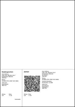 NEUTRAL Einzahlungsschein QR-Code 88315748 A4 90g, 1000 Stk. perforiert