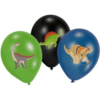 NEUTRAL Ballon Dinosaurier 27.5cm 9903988 6 Stück